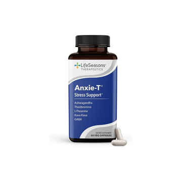 Anxie-T - Stress Relief Supplement - Supports Mood & Mental Focus - Feel Calm and Relaxed - Eases Tension & Nervousness - Ashwagandha, Kava Kava, GABA & L-Theanine - 60 Capsules