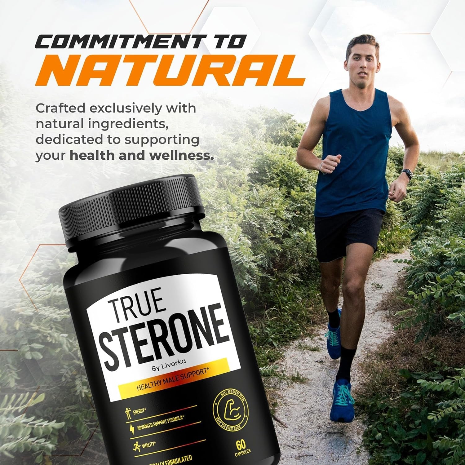 True Sterone Pills, Truesterone, True Sterone Pill, Pills True Sterone, True Sterone Vitamin Capsules, True Sterone Advanced Formula, True Sterone Reviews 120 Capsules for 2 Months (2 Pack) 