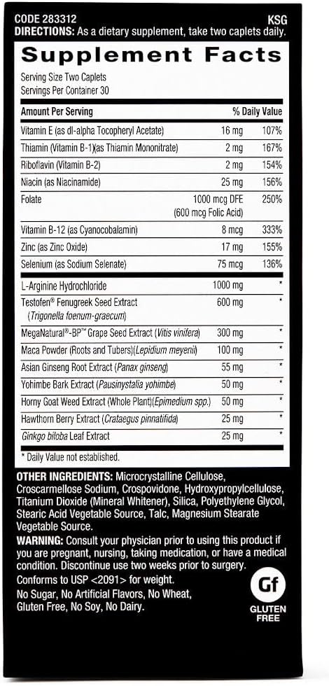GNC Men'S Staminol Ultra, 60 Caplets, Supports Sexual Health and Vitality