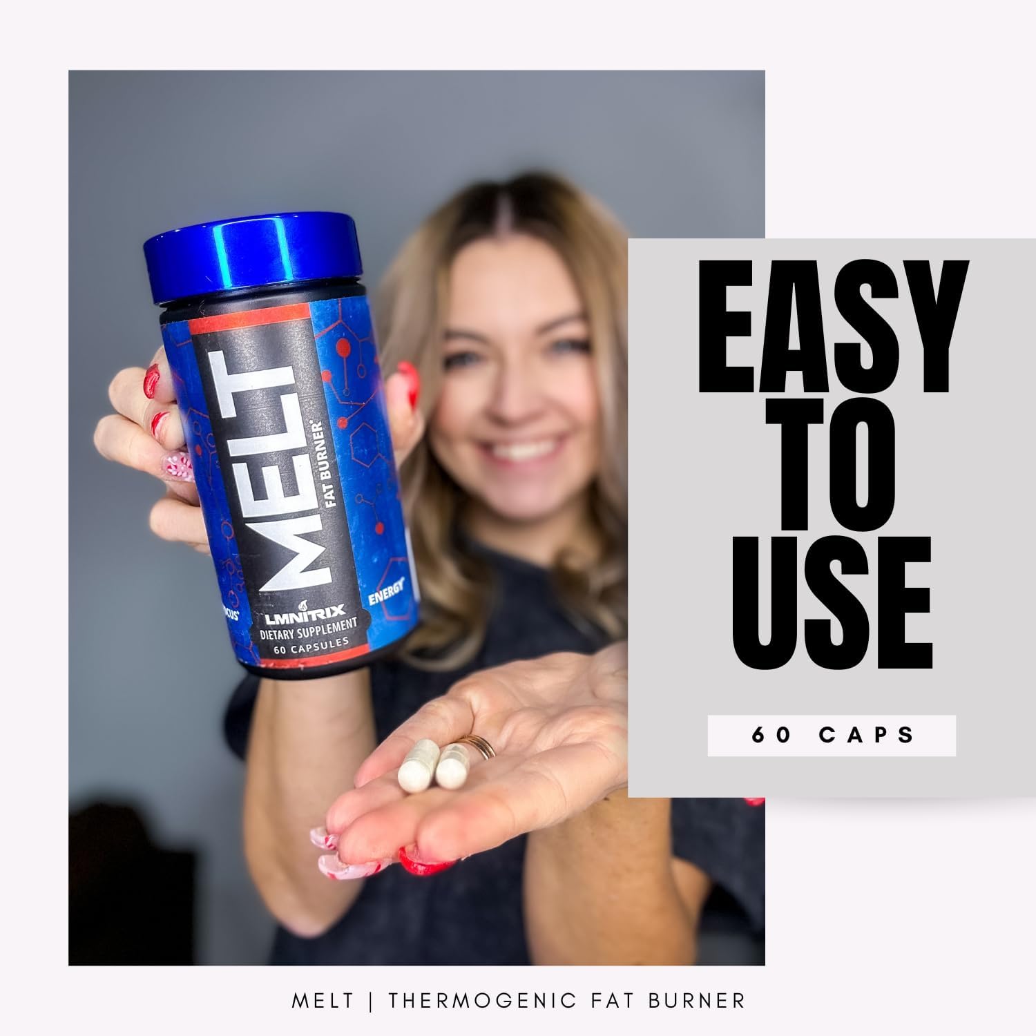 MELT EXT - Advanced Thermogenic Fat Burner - Effective Weight Loss Solution for Men and Women - 60 Capsules