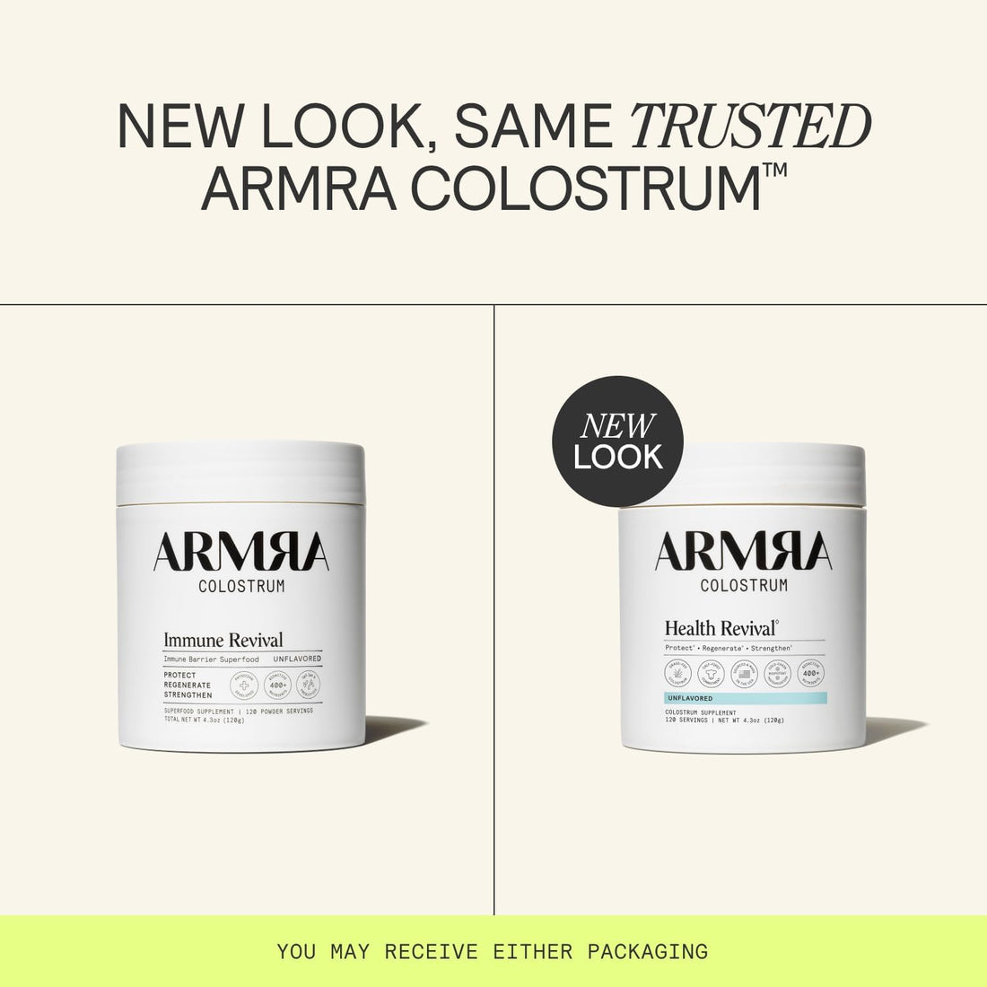 ARMRA  Colostrum™ Powder | Unflavored | Gut Health & Bloating | Skin & Hair | Immunity | Keto, Gluten & Fat-Free | 120 Servings