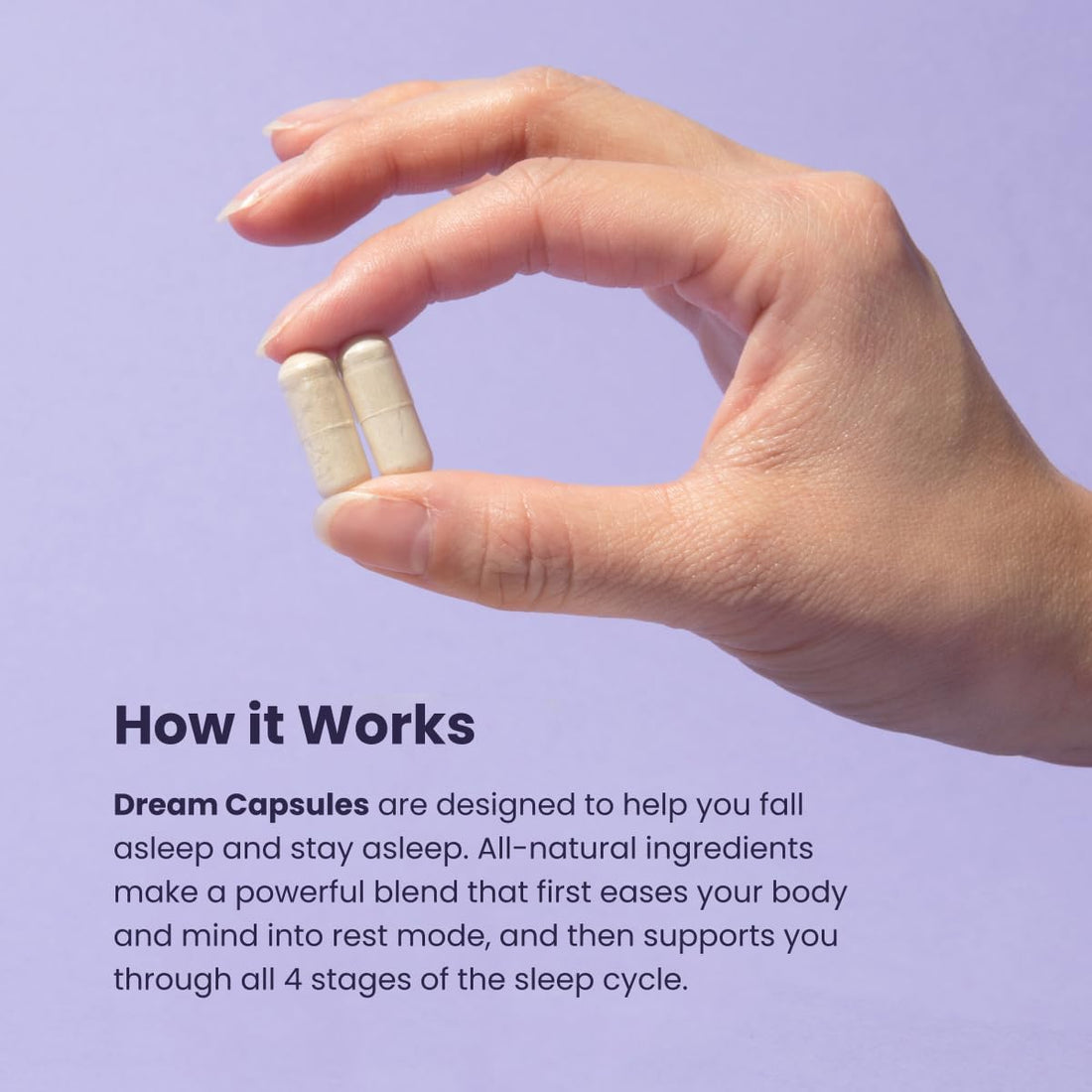 Beam Dream Sleep Capsules, Sleep Supplement, Sleep Aids for Adults, Contains Magnesium, Melatonin, L Theanine, Apigenin, Natural Sleep Aid, Vegan, Non GMO, Dairy Free, 3Rd Party Tested, 30 Servings