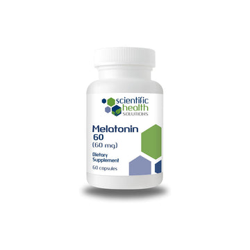 Scientific Health Solutions Melatonin 60Mg | High Dosage Melatonin in Easy-To-Swallow Capsules | Vegan, Non-Gmo & Gluten-Free | Us-Made Extra Strength Melatonin (Single)