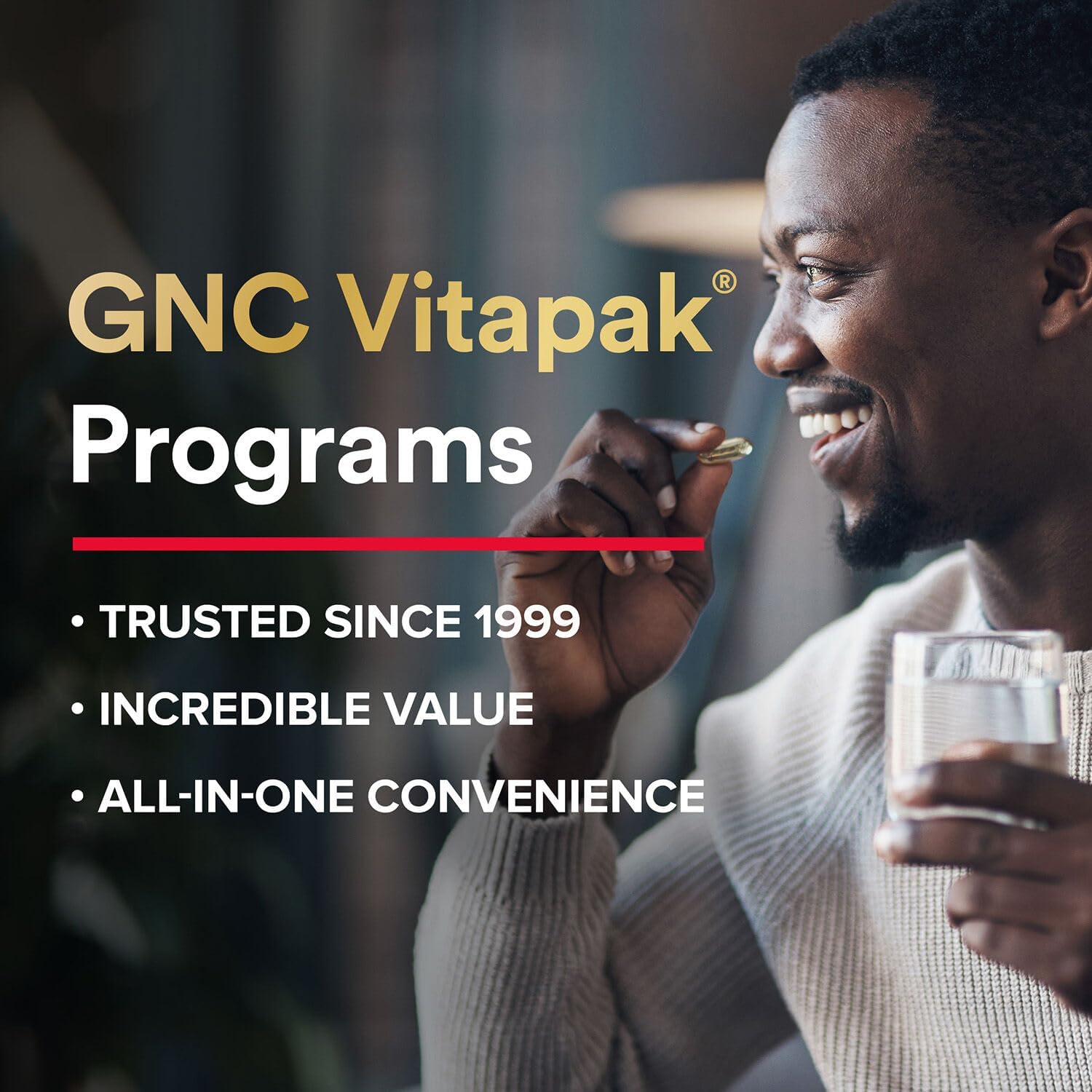 GNC  Mega Men Performance and Vitality Vitapak Program, Convenient Complete Nutrition, 5 Products in 1 Packet, Circulation, Blood Flow, Prostate Health, Sexual Function, Horny Goat Weed, 30 Packs