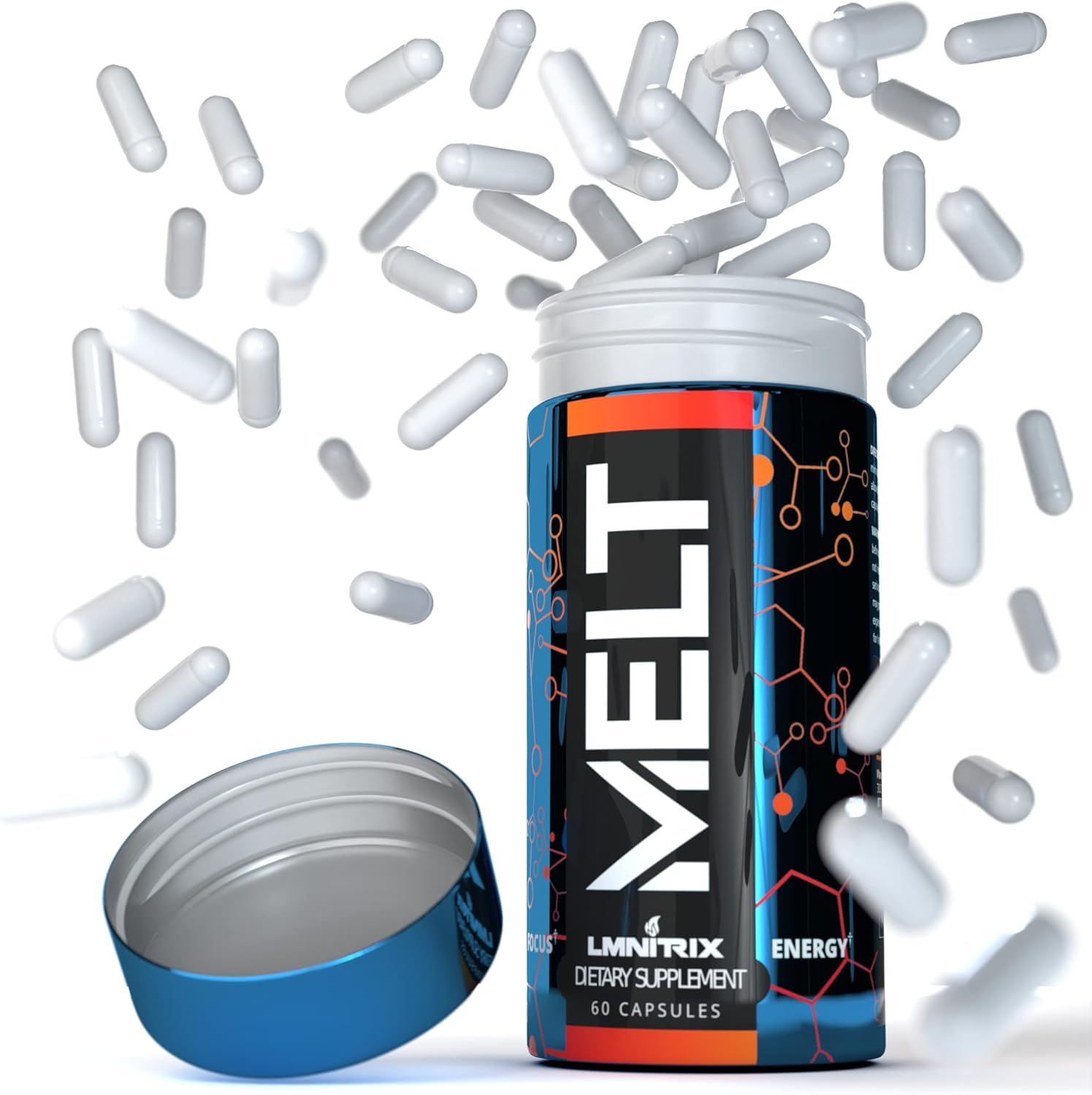 MELT EXT - Advanced Thermogenic Fat Burner - Effective Weight Loss Solution for Men and Women - 60 Capsules