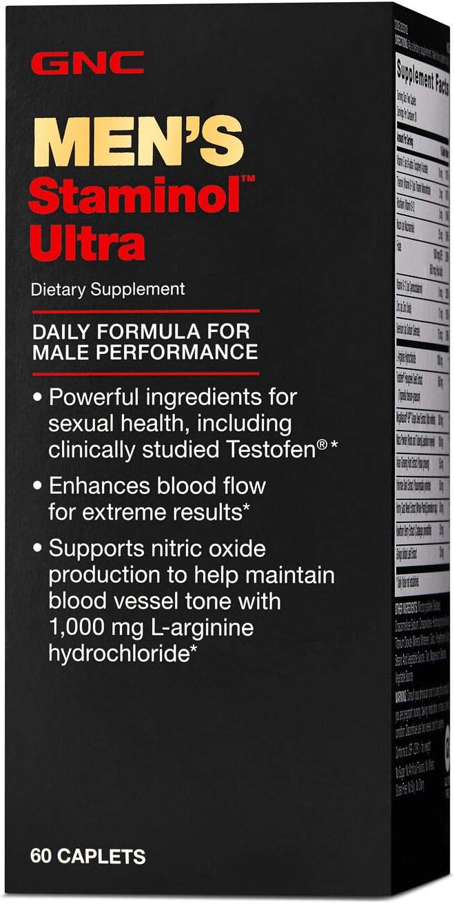 GNC Men'S Staminol Ultra, 60 Caplets, Supports Sexual Health and Vitality
