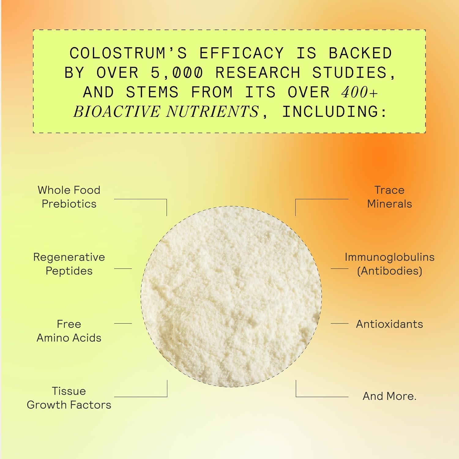 ARMRA  Colostrum™ Powder | Unflavored | Gut Health & Bloating | Skin & Hair | Immunity | Keto, Gluten & Fat-Free | 120 Servings