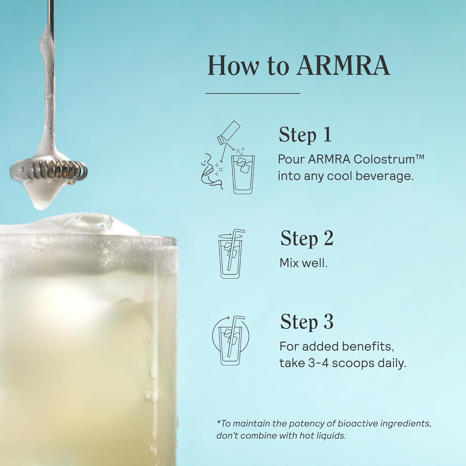 ARMRA  Colostrum™ Powder | Unflavored | Gut Health & Bloating | Skin & Hair | Immunity | Keto, Gluten & Fat-Free | 120 Servings