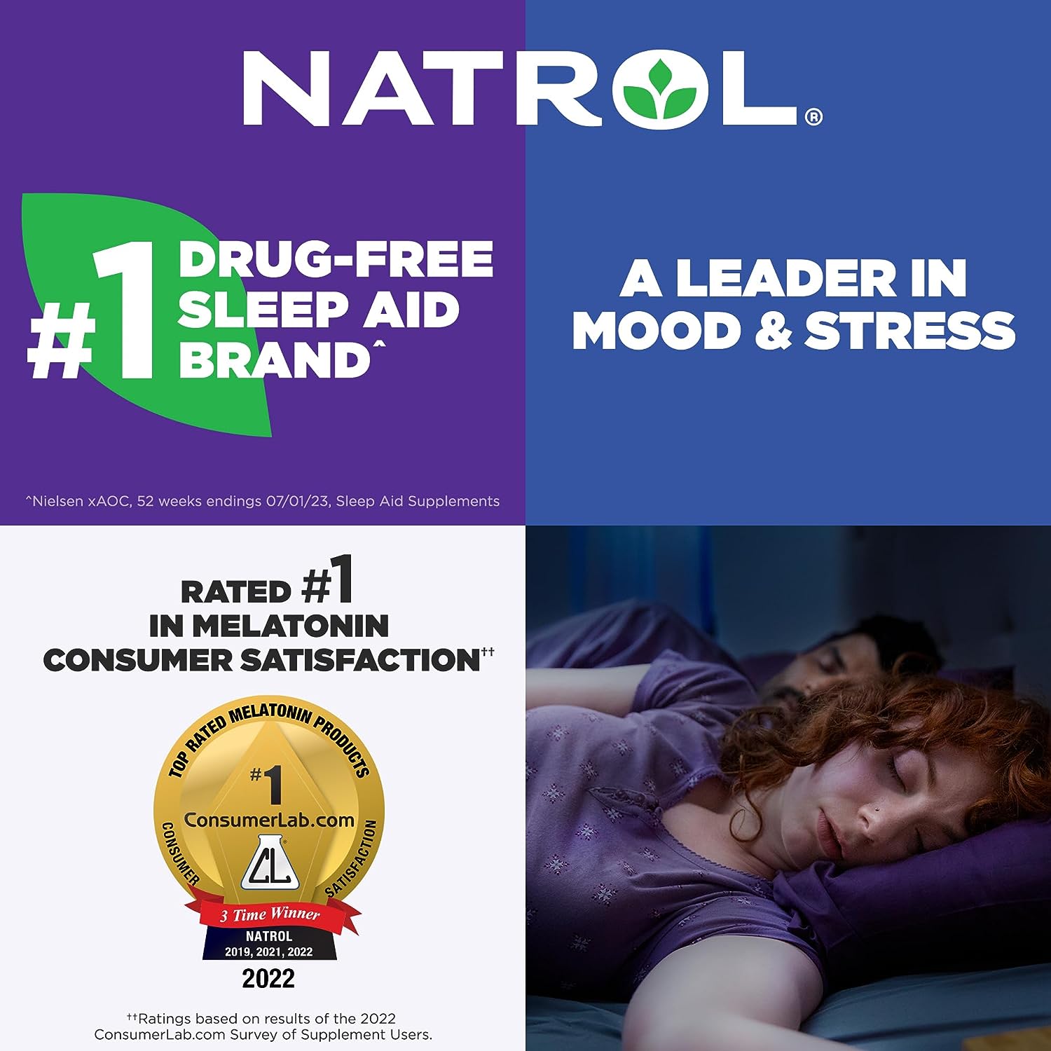 Natrol  Melatonin 5Mg Fast Dissolve Tablets, Sleep Support Supplements for Adults, Strawberry Flavor, 200 Tablets, up to 200 Day Supply