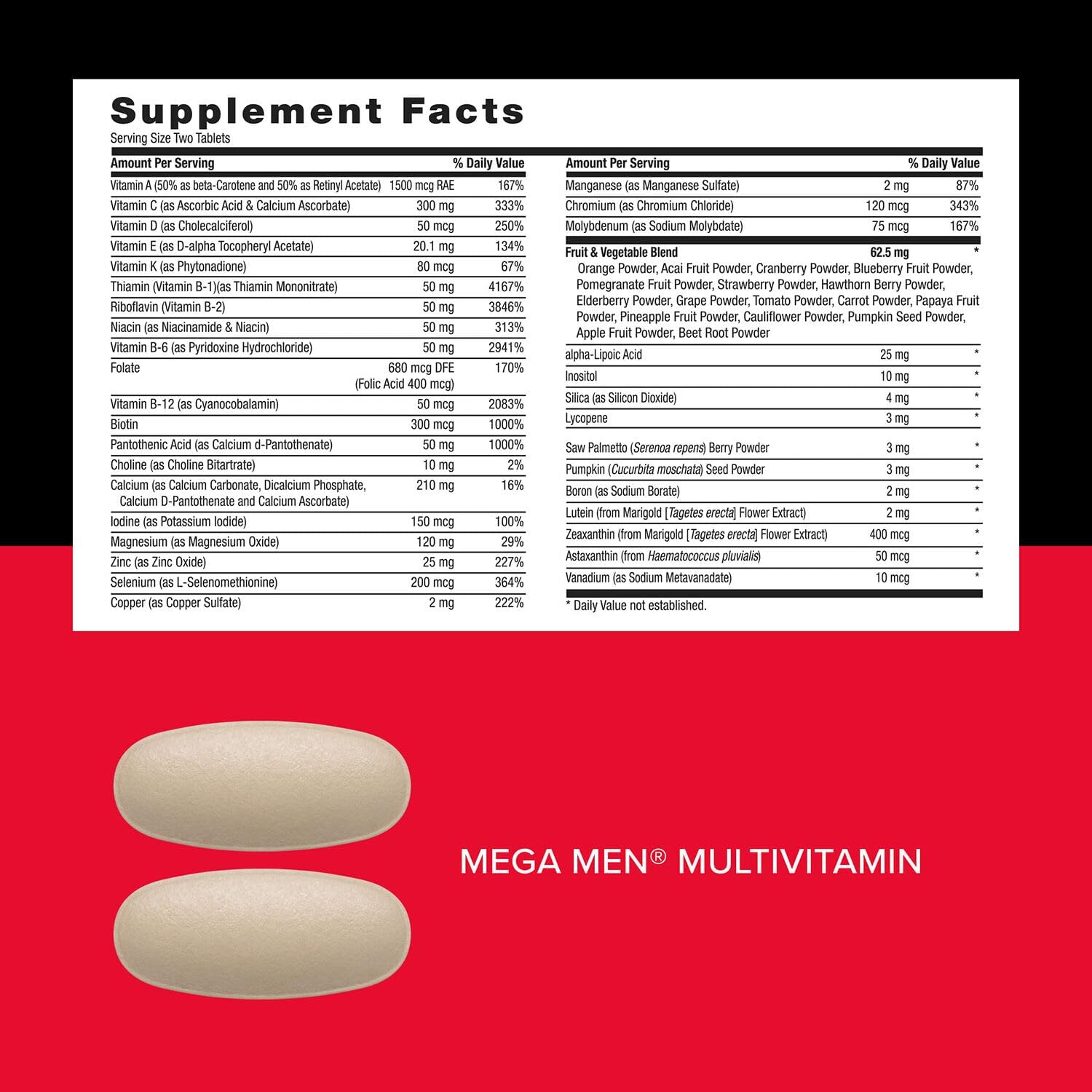 GNC  Mega Men Performance and Vitality Vitapak Program, Convenient Complete Nutrition, 5 Products in 1 Packet, Circulation, Blood Flow, Prostate Health, Sexual Function, Horny Goat Weed, 30 Packs
