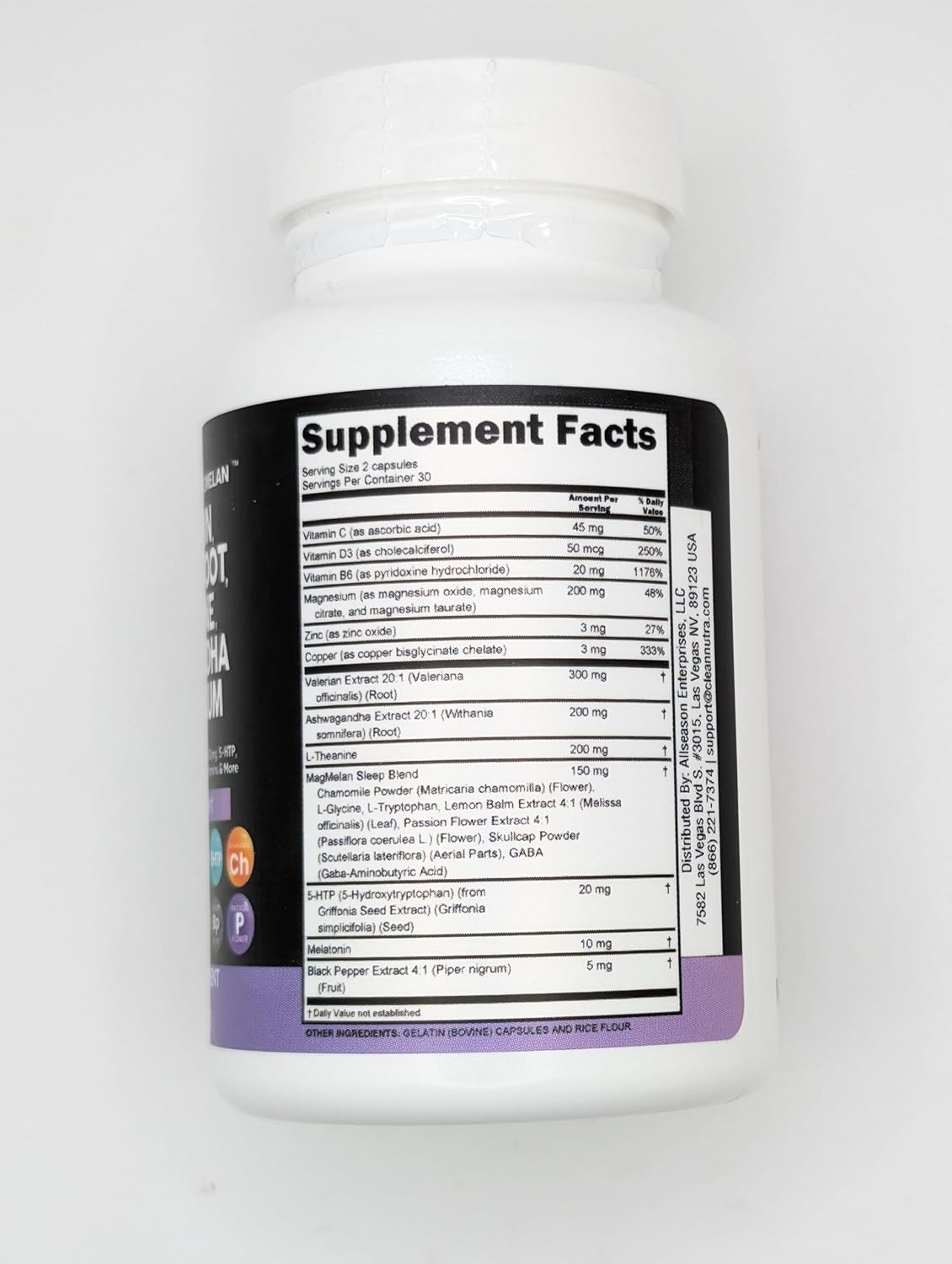 Melatonin 10Mg Valerian Root L Theanine 200Mg Ashwagandha - Sleep Support for Women & Men with Magnesium Complex, Lemon Balm, Chamomile, & Passion Flower - 60 Caps