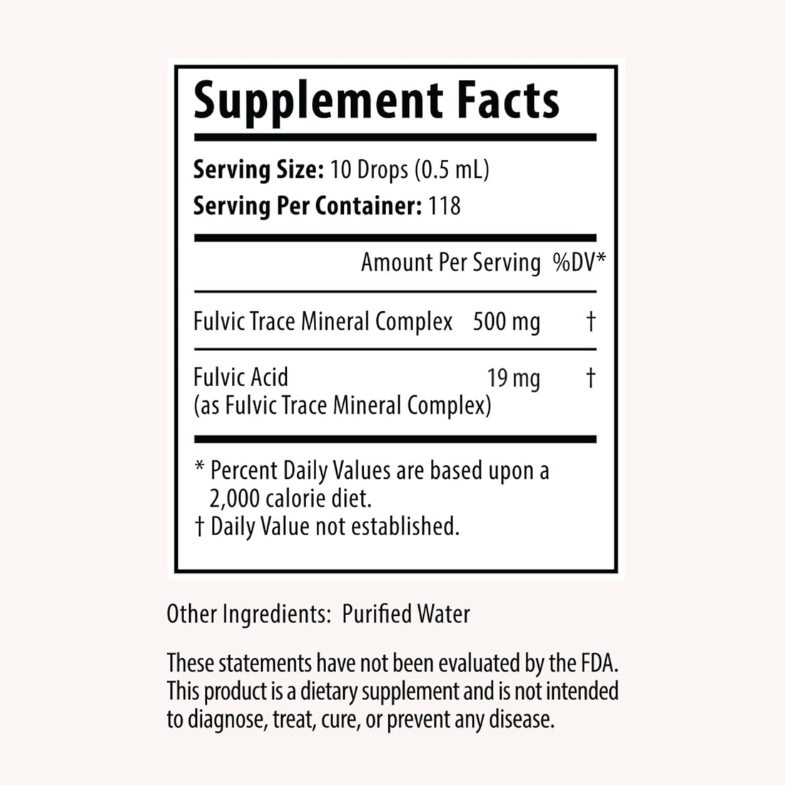 Organic Trace Minerals Electrolyte s with Fulvic Acid 2 Oz Alkaline Liquid Minerals for Water - Supports Gut Health, Energy, Stamina, and Nutrient Uptake