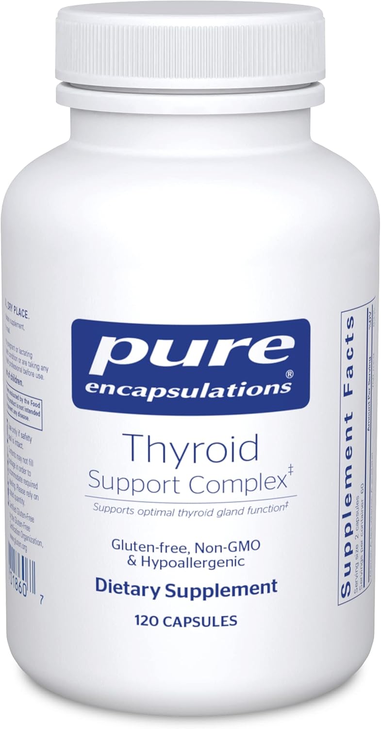 Thyroid Support Complex - Supports Thyroid Health* - Antioxidant Infusion - with Ashwagandha & Iodine - Non-Gmo & Vegetarian - 120 Capsules