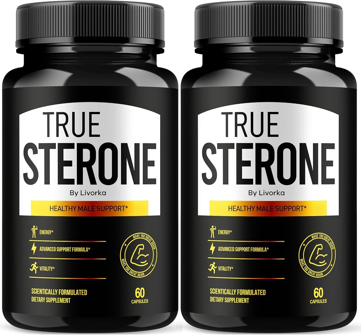 True Sterone Pills, Truesterone, True Sterone Pill, Pills True Sterone, True Sterone Vitamin Capsules, True Sterone Advanced Formula, True Sterone Reviews 120 Capsules for 2 Months (2 Pack) 