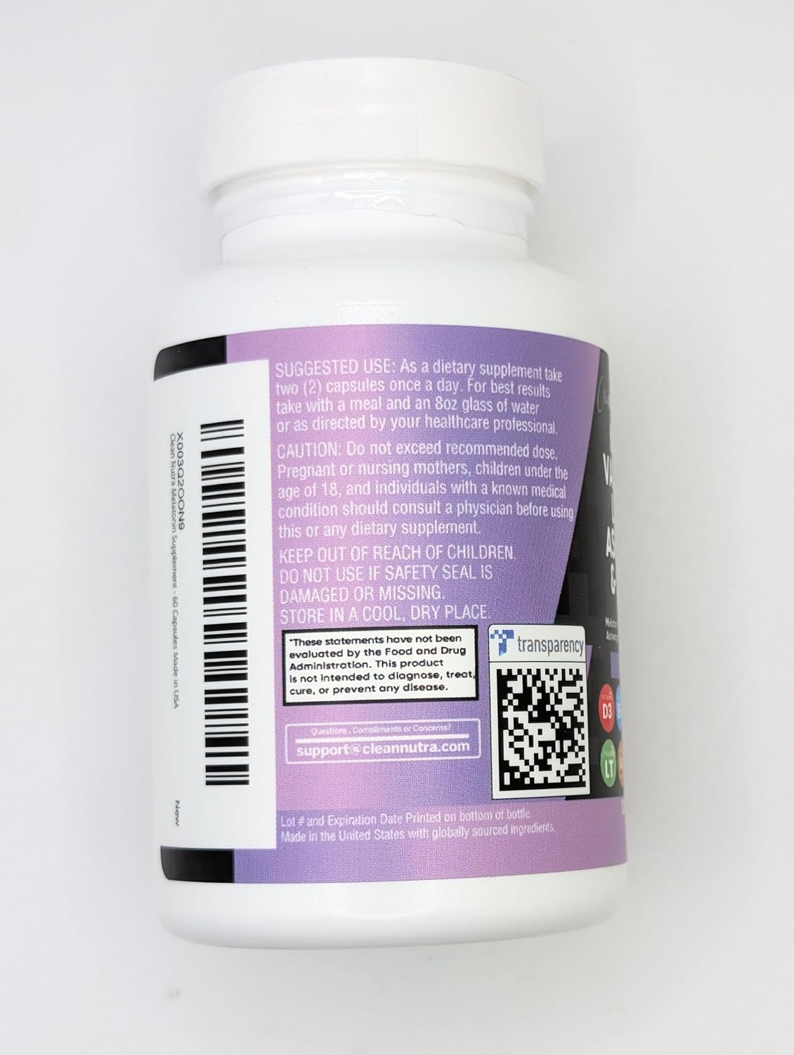 Melatonin 10Mg Valerian Root L Theanine 200Mg Ashwagandha - Sleep Support for Women & Men with Magnesium Complex, Lemon Balm, Chamomile, & Passion Flower - 60 Caps