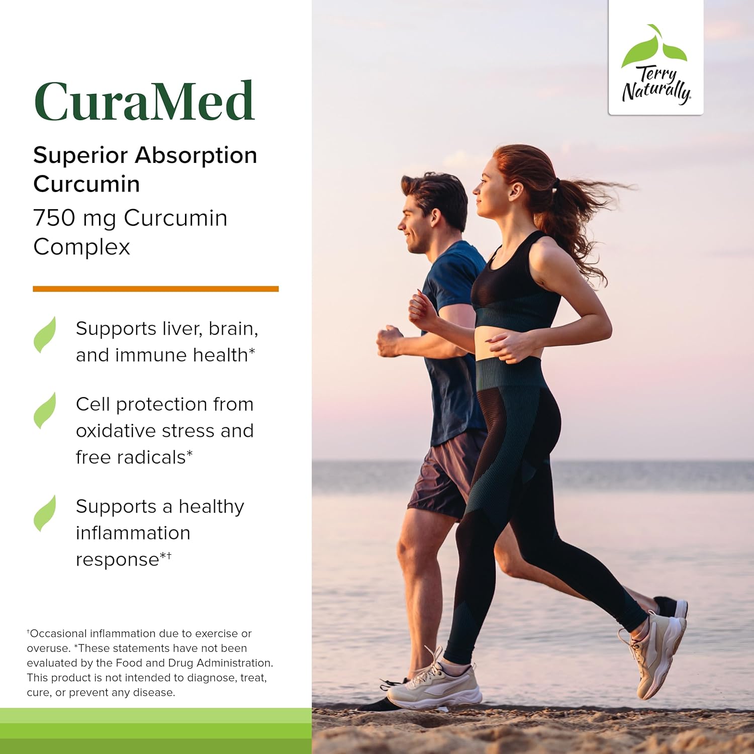 Curamed 750Mg - Antioxidant Supplement for Brain & Heart Health Support - Dietary Supplement with High-Potency Curcumin Complex - Kidney, Liver & Immune Health Support - 60 Softgels