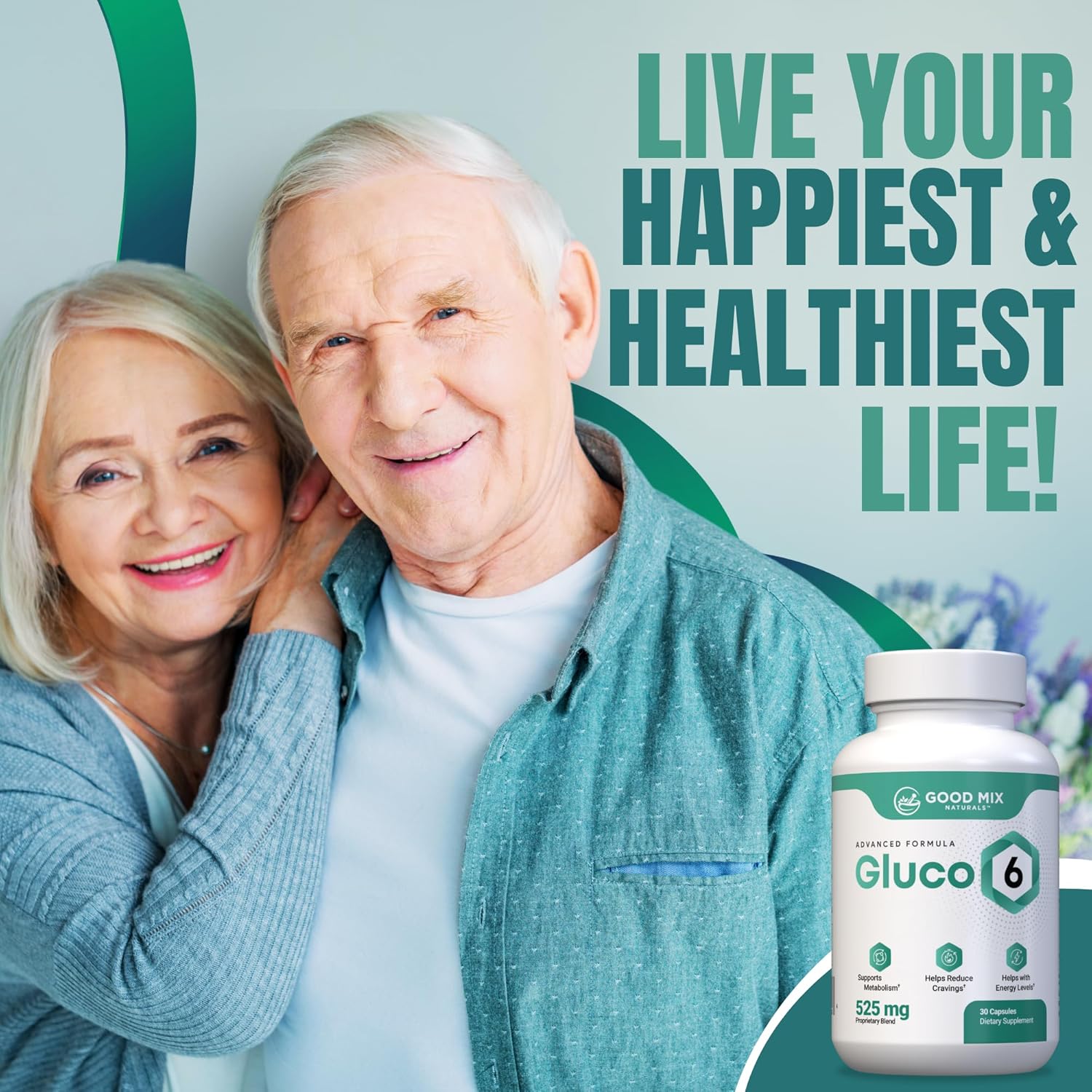 Gluco6 Herbal-Based Solution Supplement | 525Mg 30 Powder Capsules - Plant Ingredients - Non GMO - Made in USA (30 Count (Pack of 1))