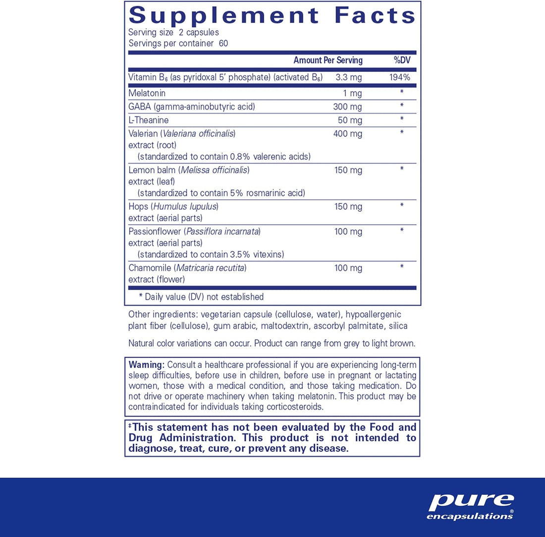 Best-Rest Formula - Supports Restful Sleep - for Relaxation - Restful Sleep Supplement - Non-Gmo & Vegan - 120 Capsules