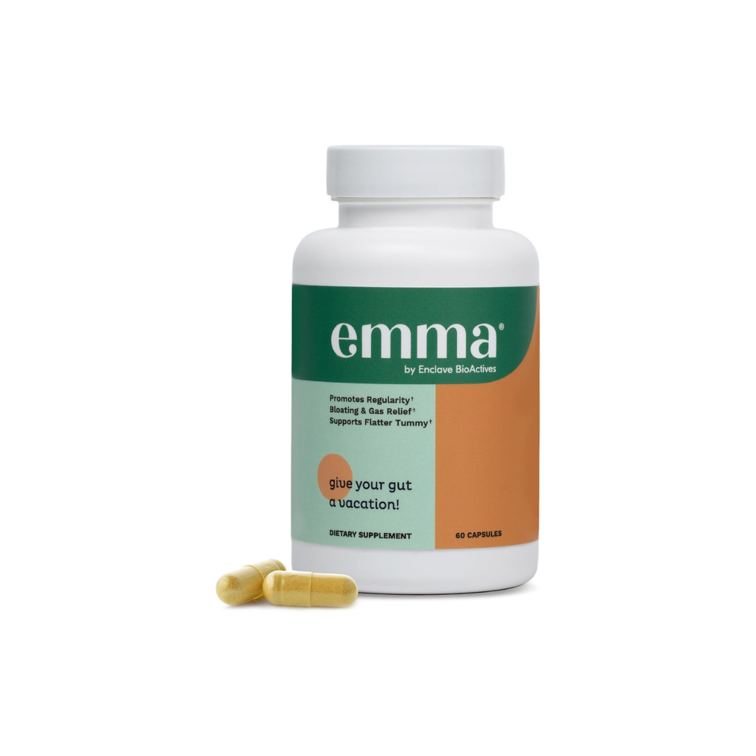 4 Pack Emma Gut Health Doctors Endorsed Supplement - 60 Capsules - Relief from Gas and Bloating, Repairs Leaky Gut with Magnesium, Berberine, Vitamin D, Quercetin & More - Gut Health & Colon Cleanse Formula