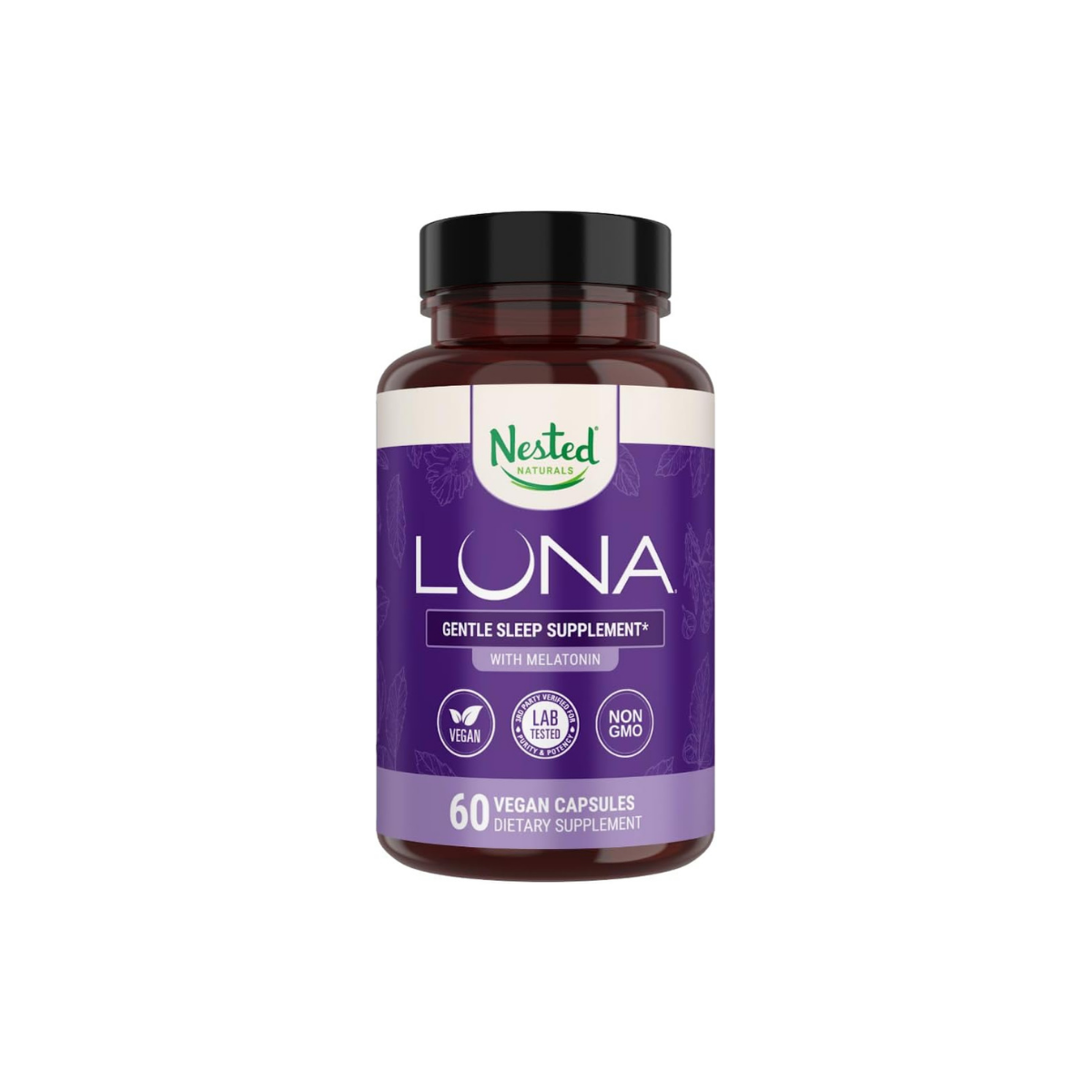 Luna Sleep Aid - Non-Habit Forming Natural Sleeping Pills for Adults with Naturally - 60 Vegan Capsules