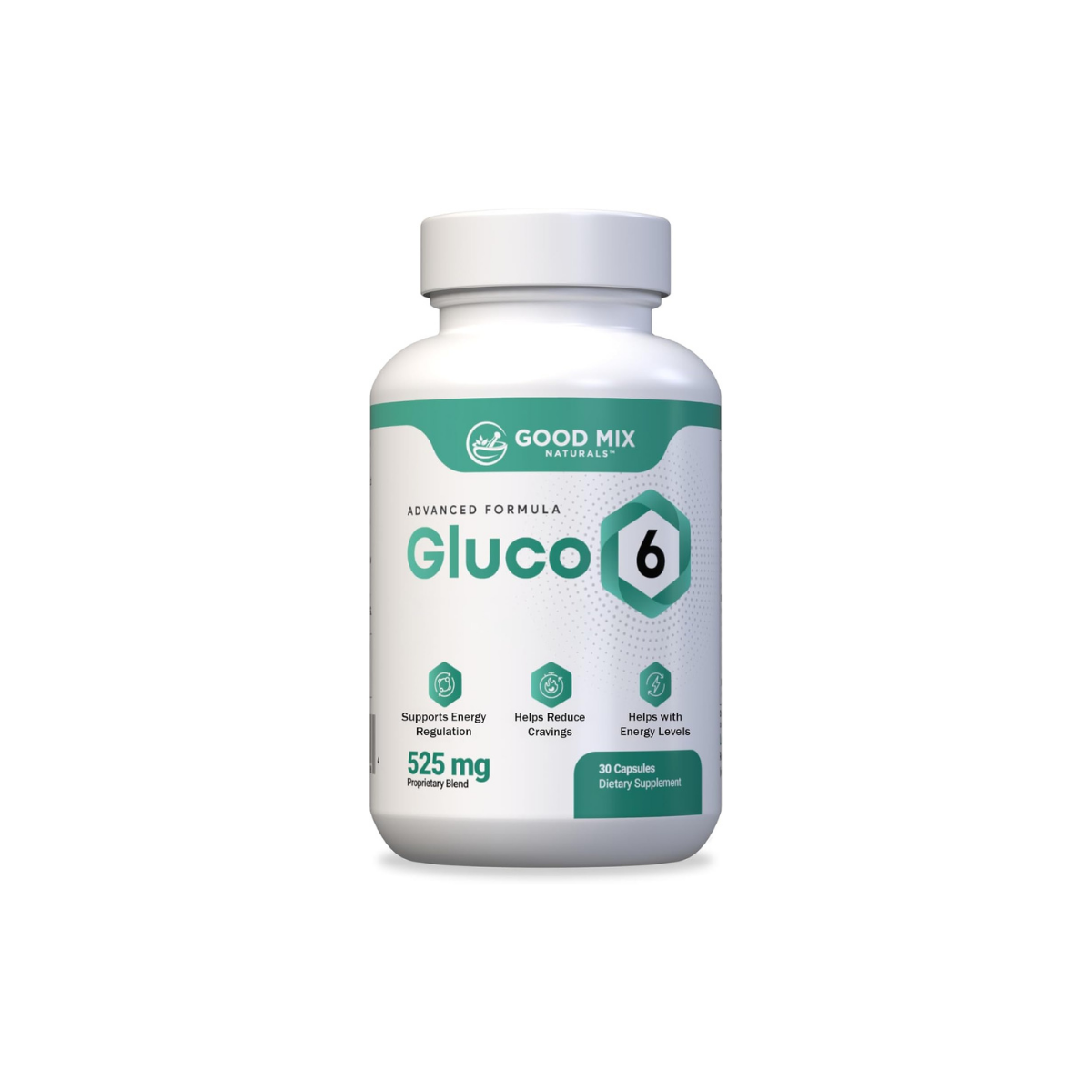 Gluco6 Herbal-Based Solution Supplement | 525Mg 30 Powder Capsules - Plant Ingredients - Non GMO - Made in USA (30 Count (Pack of 1))