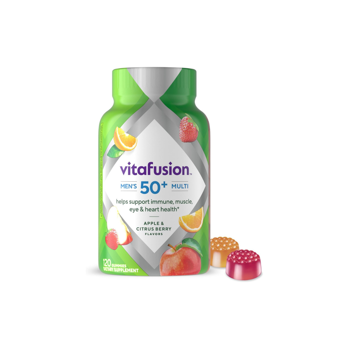 Men'S 50+ Daily Multivitamin, Gummy Vitamins, 120 Ct