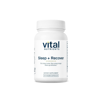 Sleep and Recovery Vegan Supplement - Melatonin, Ashwagandha, and L-Theanine for Sleep Support - Gluten, Dairy, and Soy Free - 30 Capsules