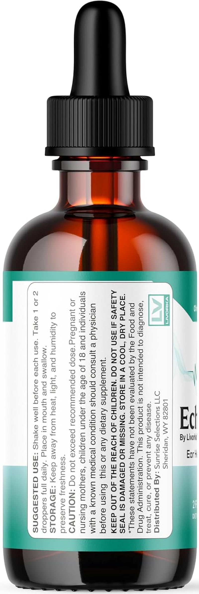 Echo Free Drops - Natural Support, Echofree Pro Ear Health Support Supplement Liquid Drop, Ecofree Pro Healthy Ear Vitamin Premium, Eco Free Pro Drops Formula Reviews, 1 Bottle for 1 Month